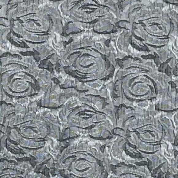 Chico’s Gray & Silver Floral Print Textured CottageCore Jacket NWOT Size 12 - Picture 7 of 11